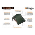 Image of Vango F10 Nexus UL 2 Tent - F10 Alpine Green