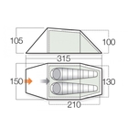 Image of Vango F10 Xenon UL 2  2 Tent (2022) - Alpine Green