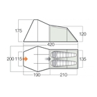 Image of Vango Galaxy 200 Tent - Cactus