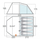 Image of Vango Mambo 500 Tent - Apple Green