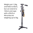Image of Vanguard VEO 2S AM-234TBP Aluminium Monopod with Tri-Feet And VEO 2 BP-50 Ball/Pan Head