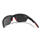 Image of Wiley X Jakl Sunglasses - American Sniper Signature Series - Captivate Black Mirror Lens / Matte Black/Red Frame