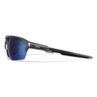 Image of Wiley X Jakl Polarized Sunglasses - Captivate Polarized Blue Mirror Lens / Gloss Crystal Grey Frame