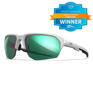 Image of Wiley X Jakl Polarized Sunglasses - Grey/Clear/Light Rust Lens / Matte Black Frame