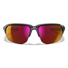 Image of Wiley X Jakl Sunglasses - Captivate Red Mirror Lens / Gloss Crystal Grey Frame