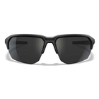 Image of Wiley X Jakl Polarized Sunglasses - Captivate Polarized Black Mirror Lens / Matte Black Frame