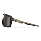 Image of Wiley X Citadel Sunglasses - Captivate Tungsten Mirror Grey Lens / Mate Black-Tan Frame