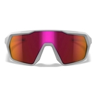 Image of Wiley X Citadel Sunglasses - Captivate Red Mirror Grey Lens / Polished White Frame