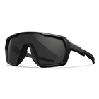Image of Wiley X Citadel Sunglasses - Grey/Clear/Light Rust Lens / Matte Black Frame