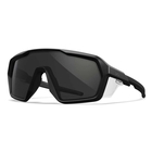 Image of Wiley X Citadel Sunglasses - Grey/Clear/Light Rust Lens / Matte Black Frame