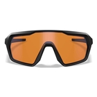 Image of Wiley X Citadel Sunglasses - Grey/Clear/Light Rust Lens / Matte Black Frame