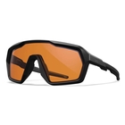 Image of Wiley X Citadel Sunglasses - Grey/Clear/Light Rust Lens / Matte Black Frame