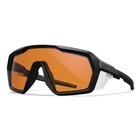 Image of Wiley X Citadel Sunglasses - Grey/Clear/Light Rust Lens / Matte Black Frame