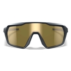 Image of Wiley X Citadel Sunglasses - Captivate Gold Mirror-Amber Lens / Matte Graphite Grey Frame