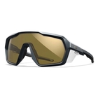 Image of Wiley X Citadel Sunglasses - Captivate Gold Mirror-Amber Lens / Matte Graphite Grey Frame