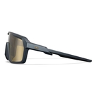 Image of Wiley X Citadel Sunglasses - Captivate Gold Mirror-Amber Lens / Matte Graphite Grey Frame