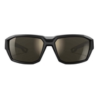 Image of Wiley X Alpine Polarized Sunglasses - Captivate Polarized Tungsten Mirror-Grey Lens / Matte Black-Tan Frame