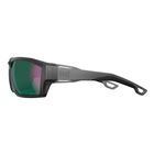 Image of Wiley X Alpine Sunglasses - Captivate Green Mirror-Amber Lens / Translucent Black Frame