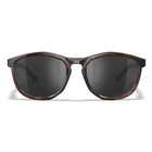 Image of Wiley X Bravo Polarized Sunglasses - Captivate Polarized Grey Lens / Gloss Tortoise-Gloss Black Frame