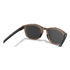Image of Wiley X Bravo Sunglasses - Captivate Tungsten Mirror-Grey Lens / Gloss Crystal Tan-Matte Black Frame