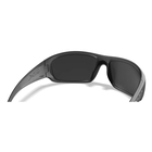 Image of Wiley X Omega Captivate Polarized Sunglasses - Captivate Polarized Blue Mirror Lenses / Matte Translucent Black Frame
