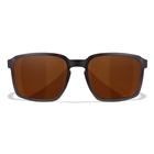 Image of Wiley X Alfa Captivate Polarized Sunglasses - Copper Lenses / Matte Havanna Brown Frame