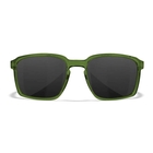 Image of Wiley X Alfa Sunglasses - Smoke Grey Lenses / Crystal Green Frame