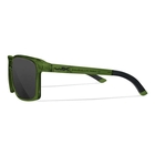 Image of Wiley X Alfa Sunglasses - Smoke Grey Lenses / Crystal Green Frame
