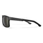Image of Wiley X Apex Captivate Polarized Sunglasses - Tungsten Mirror Lenses / Matte Black Frame