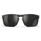 Image of Wiley X Apex Captivate Polarized Sunglasses - Black Mirror Lenses / Matte Tortoise Brown Frame