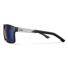 Image of Wiley X Apex Captivate Polarized Sunglasses - Blue Mirror Lenses / Gloss Black Frame