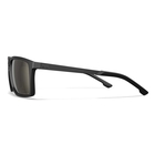 Image of Wiley X Axe Captivate Polarized Sunglasses - Tungsten Mirror Lenses / Matte Black Frame