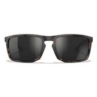Image of Wiley X Axe Captivate Polarized Sunglasses - Black Mirror Lenses / Matte Tortoise Brown Frame