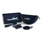Image of Wiley X Boss Sunglasses - Silver Flash Lens / Matte Black Frame