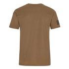 Image of Wiley X Canyon T-Shirt - Coyote Brown with Dark Grey WX Logo/US Flag