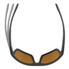 Image of Wiley X Kingpin Captivate Polarized Sunglasses - Polarized Bronze Mirror Amber Lenses / Matte Black Frame