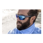Image of Wiley X OZone Captivate Polarized Sunglasses - Blue Mirror Lenses / Matte Grey Frame