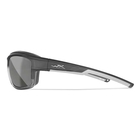 Image of Wiley X OZone Sunglasses - Silver Flash Lenses/Matte Charcoal Fade-to-Grey Frame