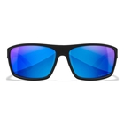 Image of Wiley X Peak Captivate Polarized Sunglasses - Polarized Blue Mirror Lenses / Matte Black Frame