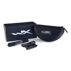 Image of Wiley X Peak Sunglasses - Grey Silver Flash Lenses / Matte Black Frame
