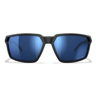 Image of Wiley X Sierra Polarized Sunglasses - Captivate Polarized Blue Mirror Lens / Matte Black Frame