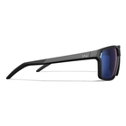 Image of Wiley X Sierra Polarized Sunglasses - Captivate Polarized Blue Mirror Lens / Matte Black Frame