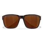 Image of Wiley X Trek Captivate Polarized Sunglasses - Copper Lenses / Matte Havana Brown Frame