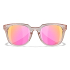 Image of Wiley X Ultra Captivate Polarized Sunglasses - Rose Gold Mirror Smoke Green Lenses / Gloss Crystal Blush Frame