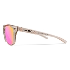 Image of Wiley X Ultra Captivate Polarized Sunglasses - Rose Gold Mirror Smoke Green Lenses / Gloss Crystal Blush Frame