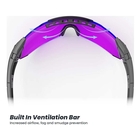Image of X-Sight Sport 2RX Clay Shooting Glasses Set - Electric Purple/XTRM Yellow